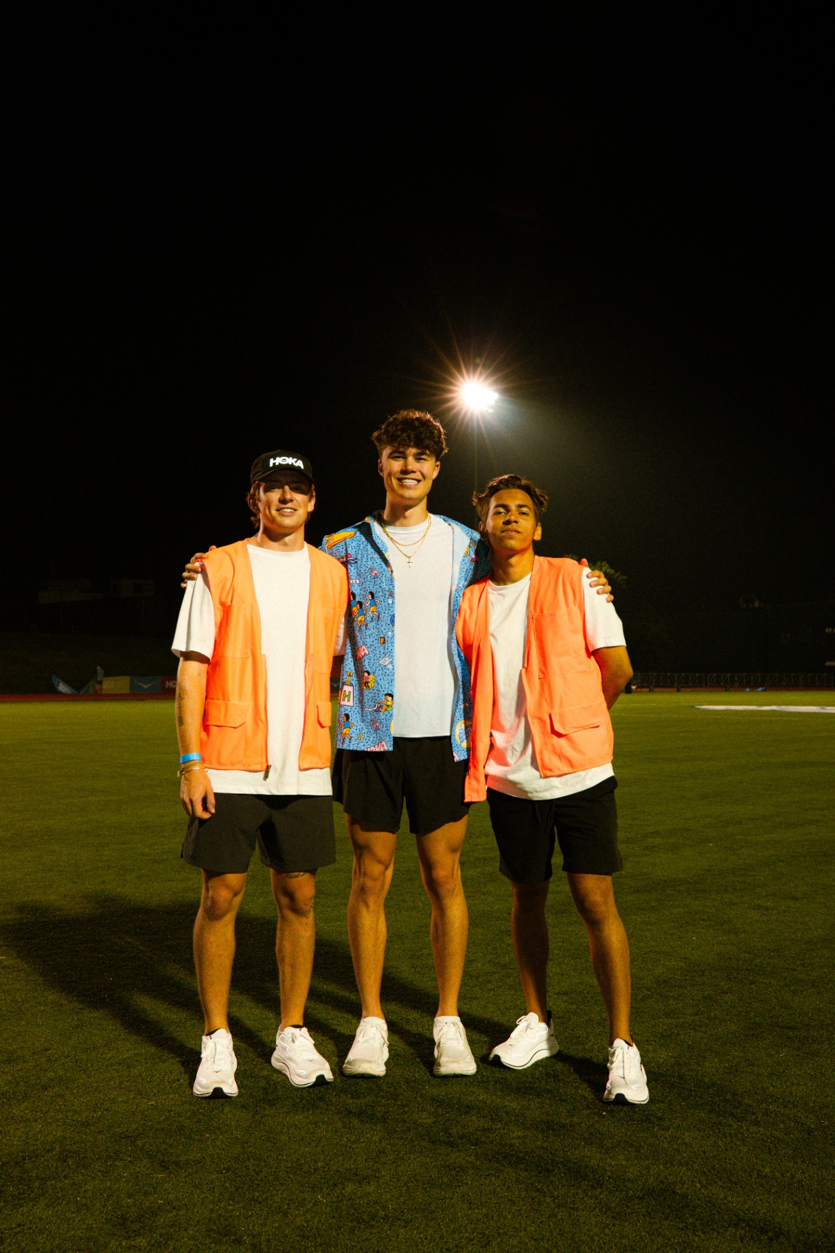 TRE crew at a festival night